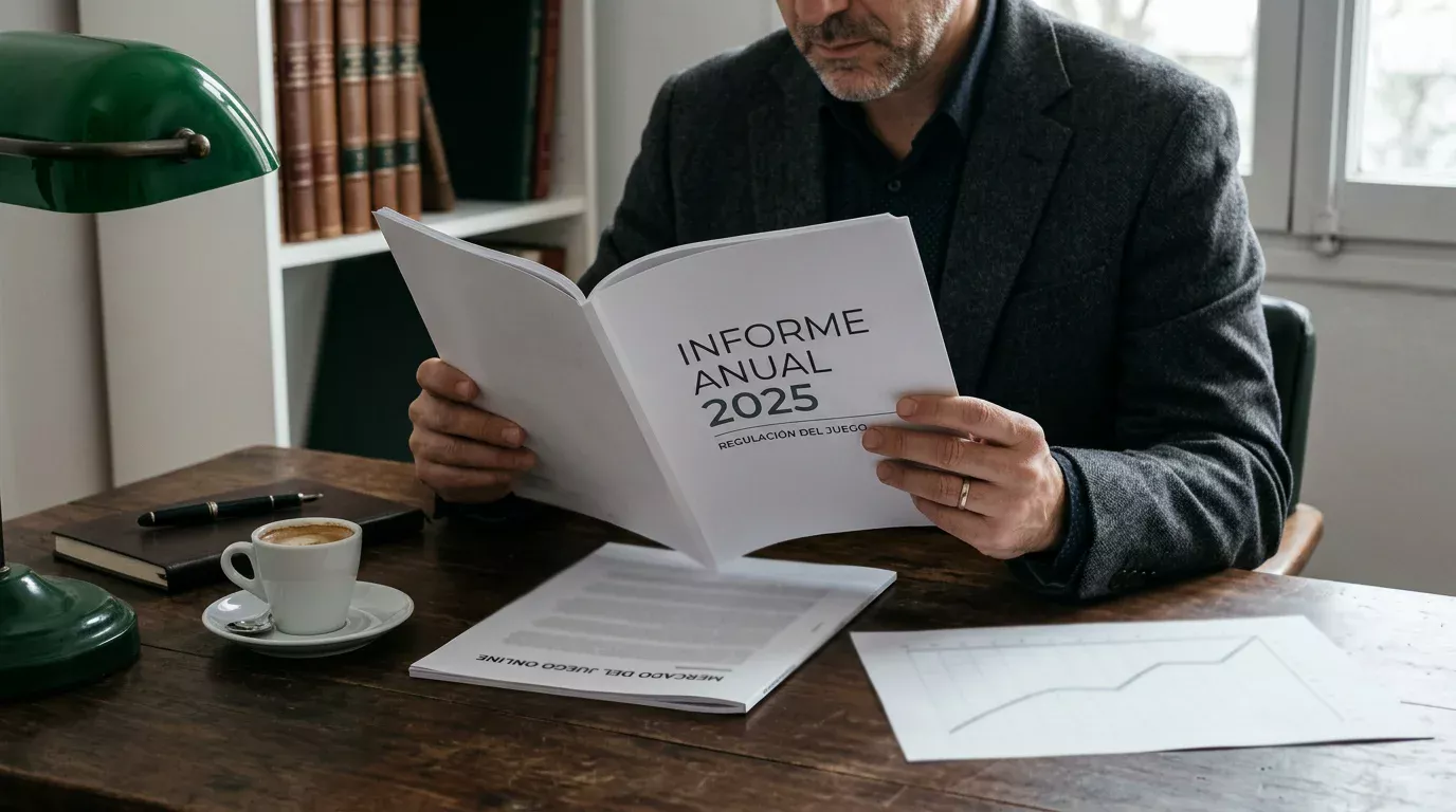 Periodista financiero revisa informe anual de la DGOJ sobre apuestas online en España